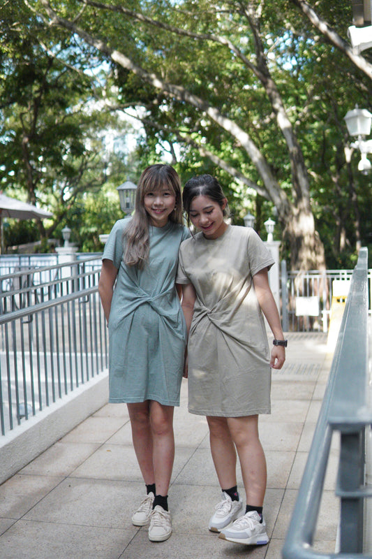 圓領扭結OPS | 沙棕 (現貨)