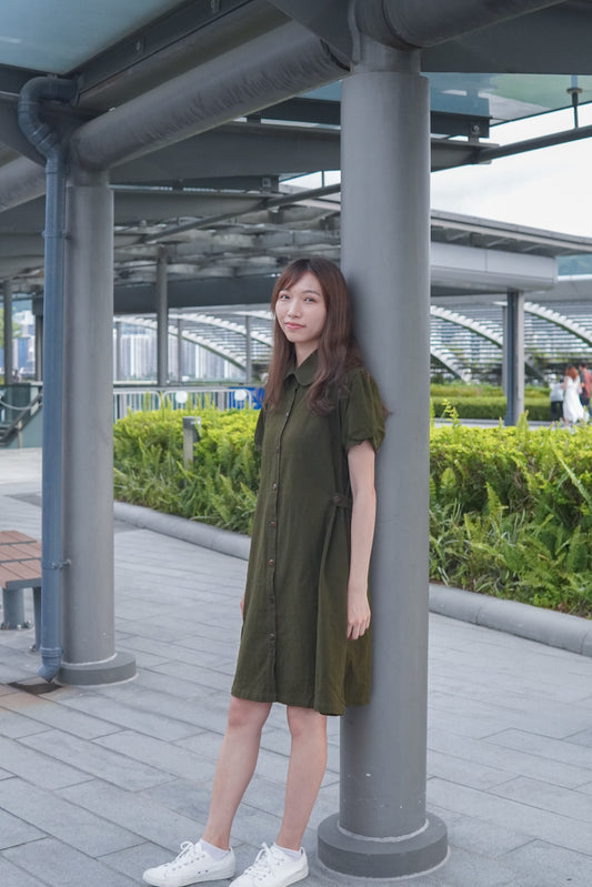 側鈕口袋OPS | 墨綠 (現貨)