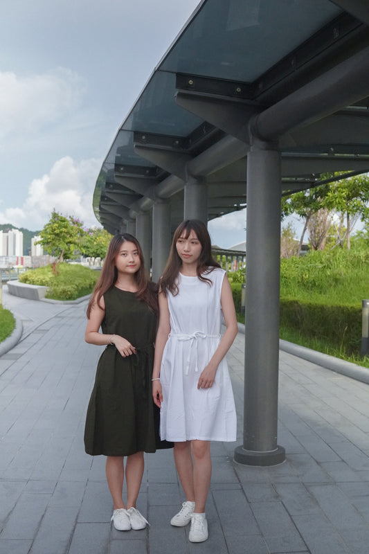 圓領口袋背心OPS | 白 (現貨)