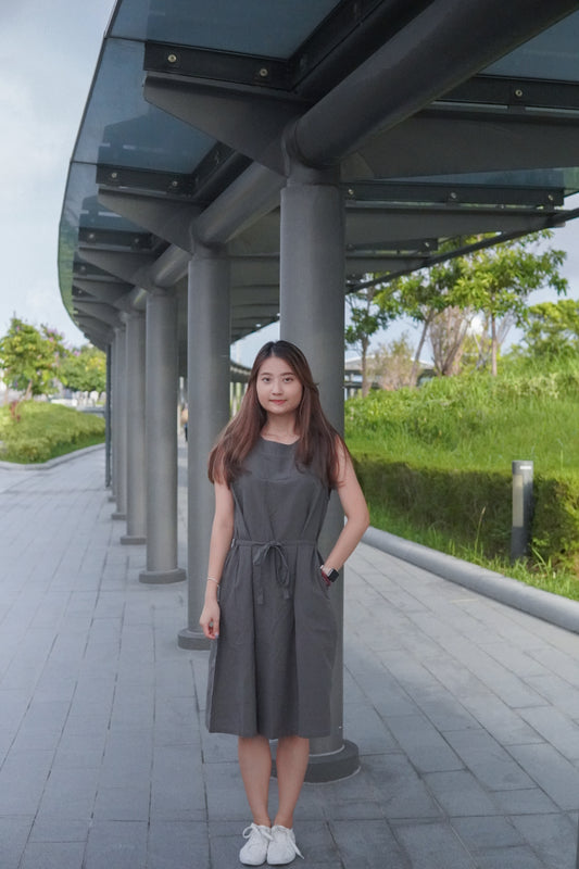 圓領口袋背心OPS | 炭灰 (現貨)