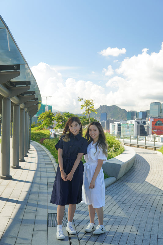 工裝橡筋腰口袋OPS | 白 (現貨)