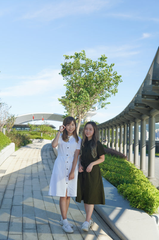 亨利領鈕扣口袋OPS | 白 (現貨)