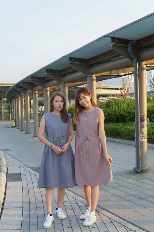 圓領口袋背心OPS | 灰藍 (現貨)