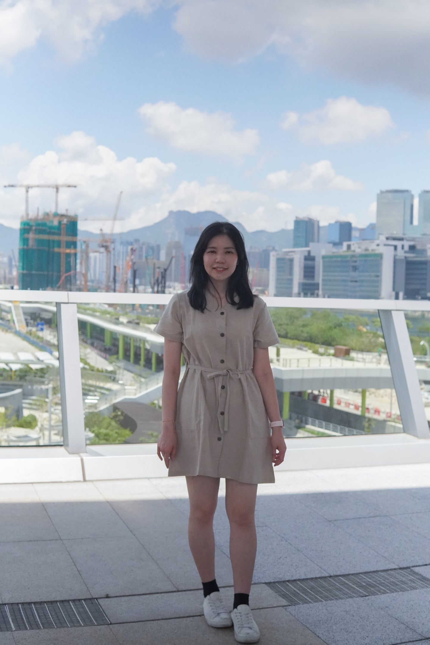 V領鈕扣口袋短版OPS | 可可 (現貨)